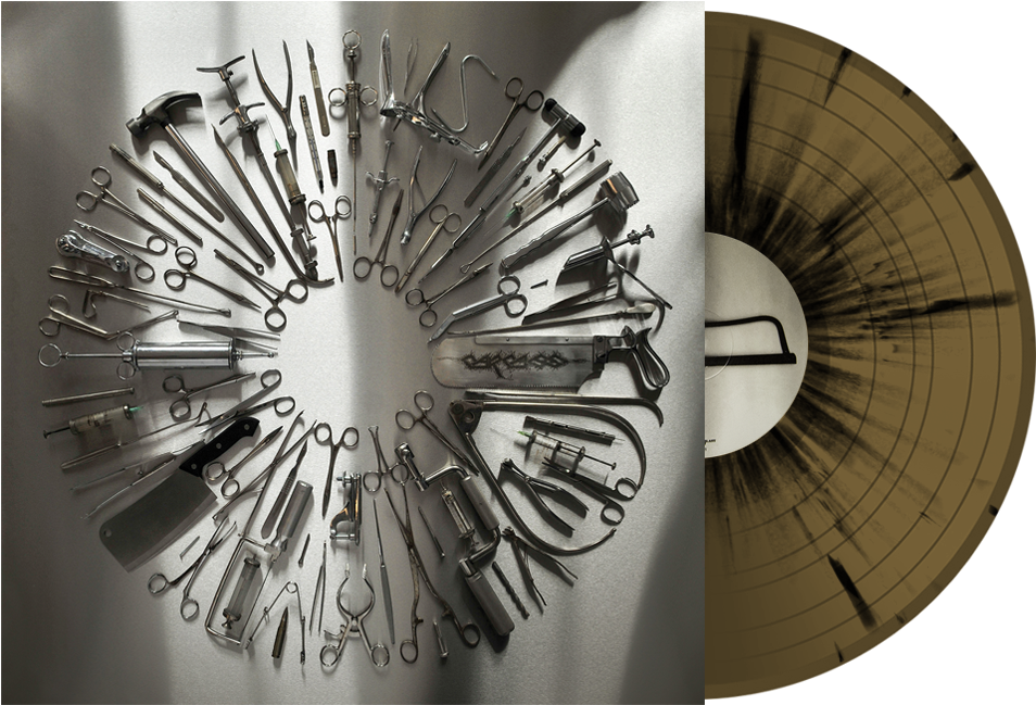 Surgical Steel In Gold And Black Vinyl - Carcass Surgical Steel (1000x1000), Png Download