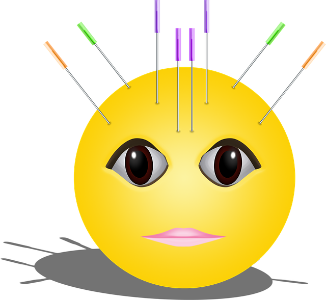 Acupuncture Emoticon Smiley Emoji Download This Free - Acupuncture Emoji (640x589), Png Download