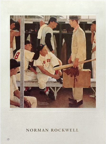 Source - Americanillustration - Org - Report - Kids - Norman Rockwell Rookie Print (600x600), Png Download