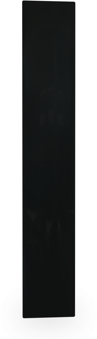 Far Infrared Heater Slim Black Glass Panel 600w - Door (1500x1500), Png Download