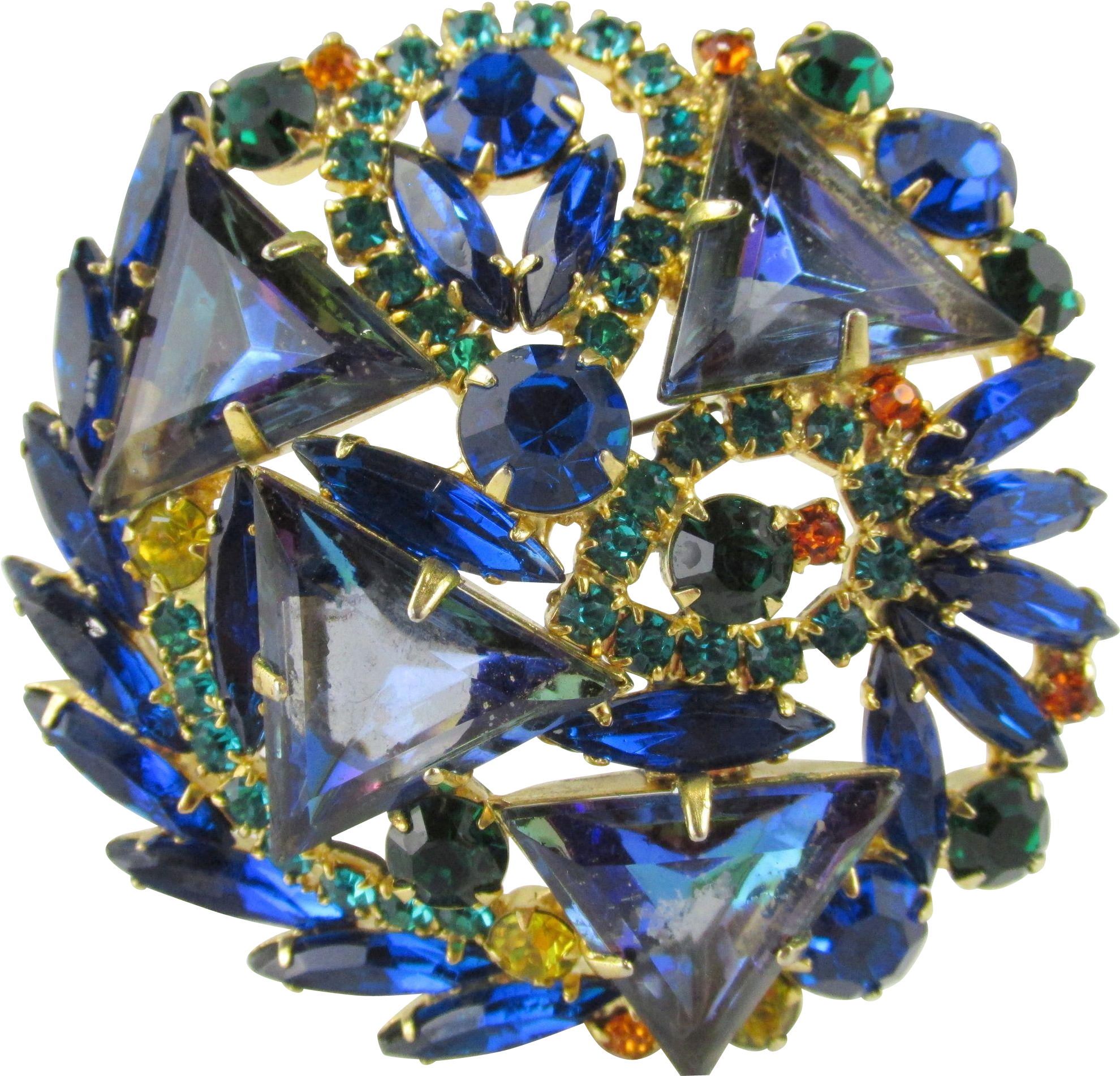 Delizza & Elster Juliana Blue Triangle Rhinestone Large - Crystal (1979x1979), Png Download