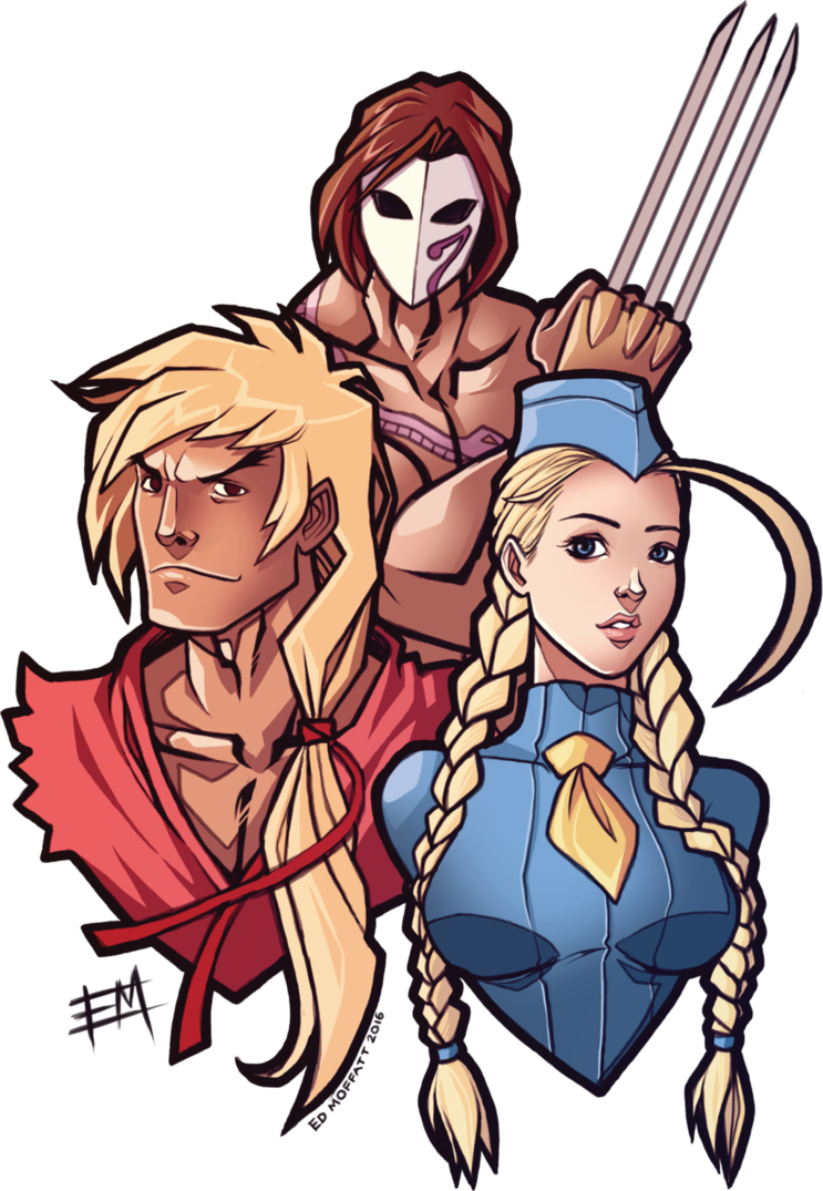 Street Fighter Alpha By Edmoffatt Street Fighter Alpha, - Cartoon (743x1075), Png Download