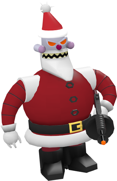 Robot Santa For Euro Truck Simulator - Santa Claus (651x640), Png Download