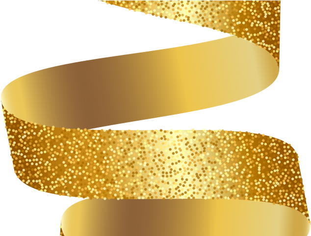Golden Clipart Gold Ribbon - Vector Celebration Hd Png (640x480), Png Download