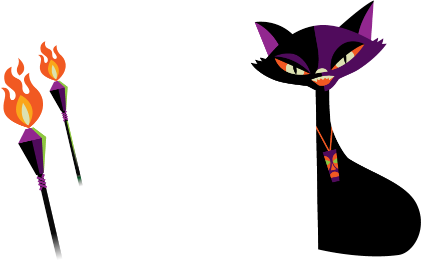 Midsummer Scream Halloween & Horror Convention - Domestic Short-haired Cat (1919x939), Png Download