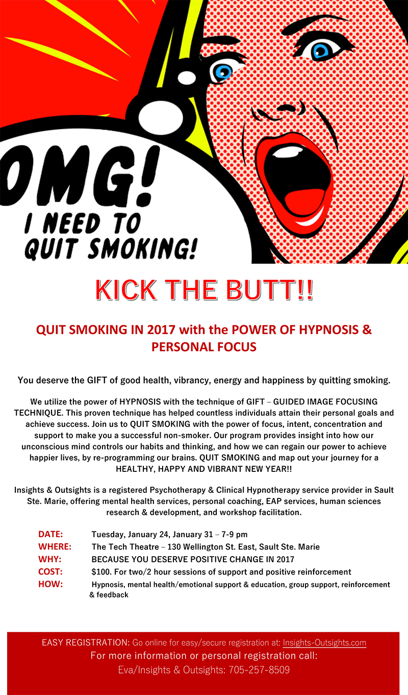 Kick The Butt, Quit Smoking In - Flyer (800x1361), Png Download