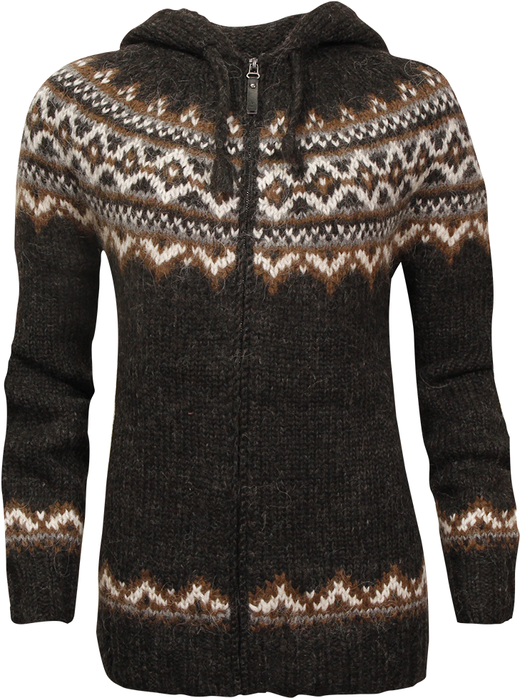 Enlarge - Skjöldur Icelandic Wool Sweater Zip And Hood (1000x1000), Png Download