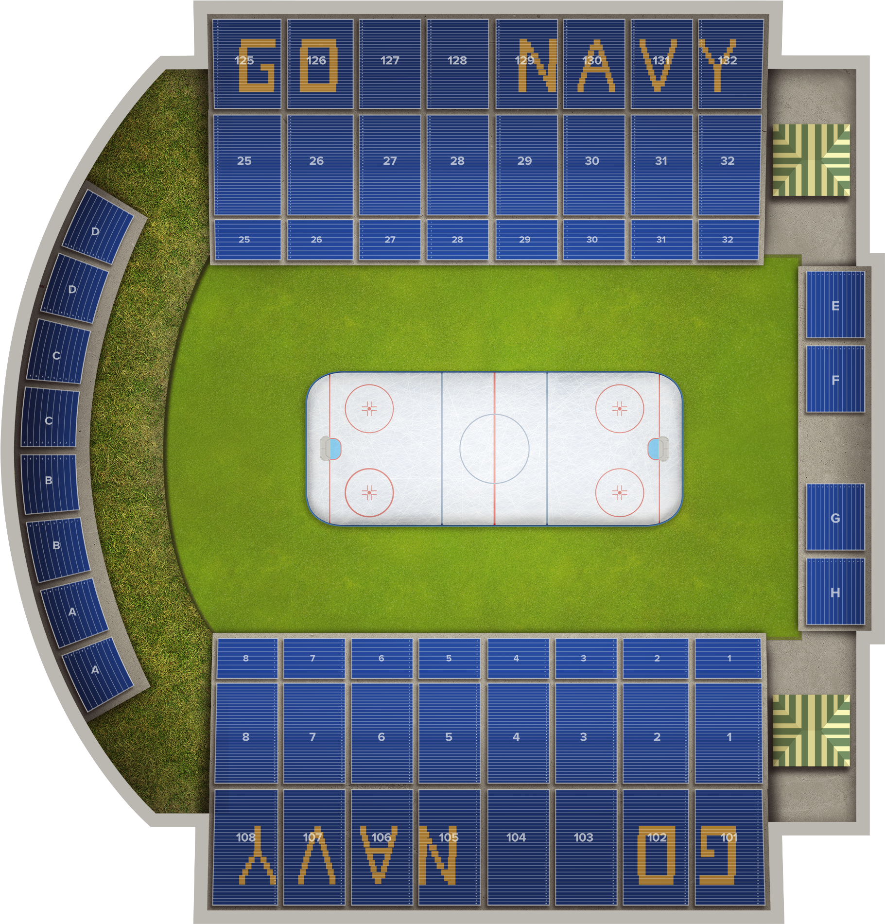 Navy Memorial Stadium - Plan (2560x1936), Png Download