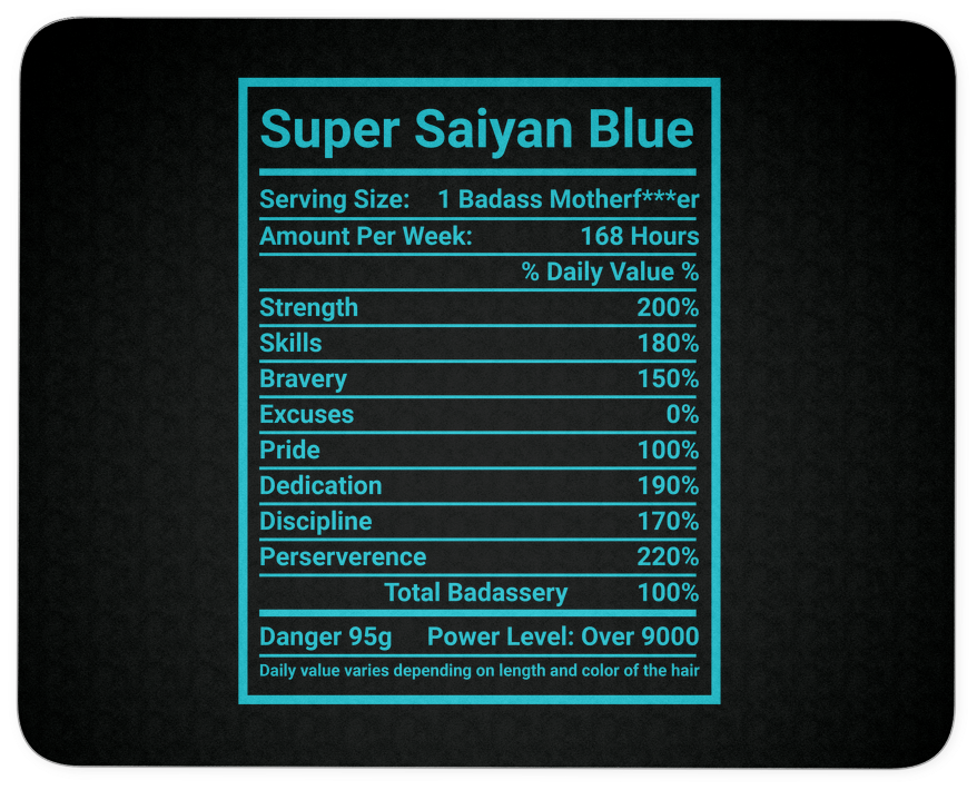 Super Saiyan Blue God Mouse Pad -tl00175mp - General Supply (1024x1024), Png Download