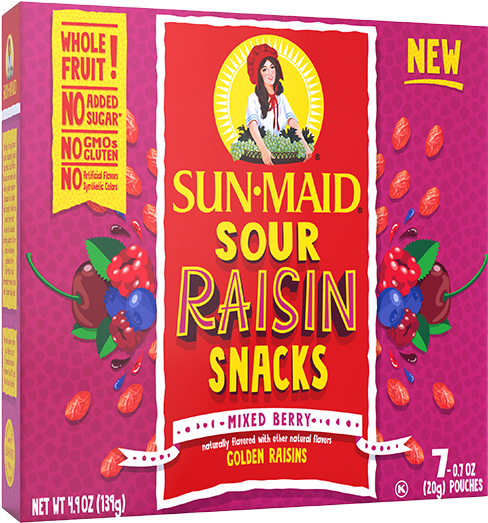 Are Raisins Healthy - Sun Maid Raisin Girl (747x560), Png Download