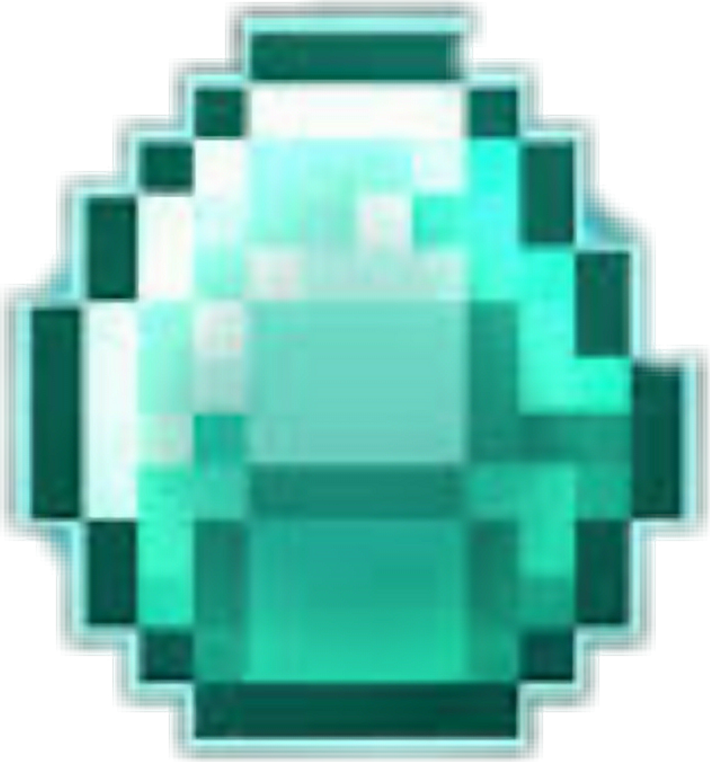 Minecraft Sticker - Minecraft Diamond No Background (1024x1099), Png Download