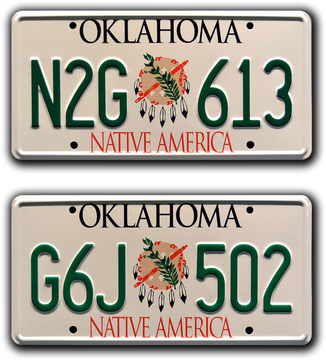 N2g 613 G6j 502 - Oklahoma License Plates (1184x1316), Png Download