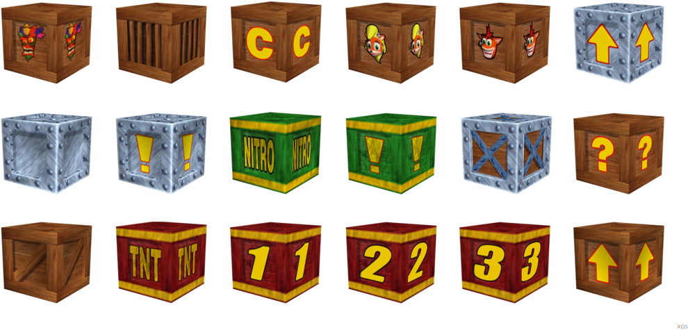 Crash Bandicoot Clipart Black And White - Crash Bandicoot The Wrath Of Cortex Crates (1024x511), Png Download