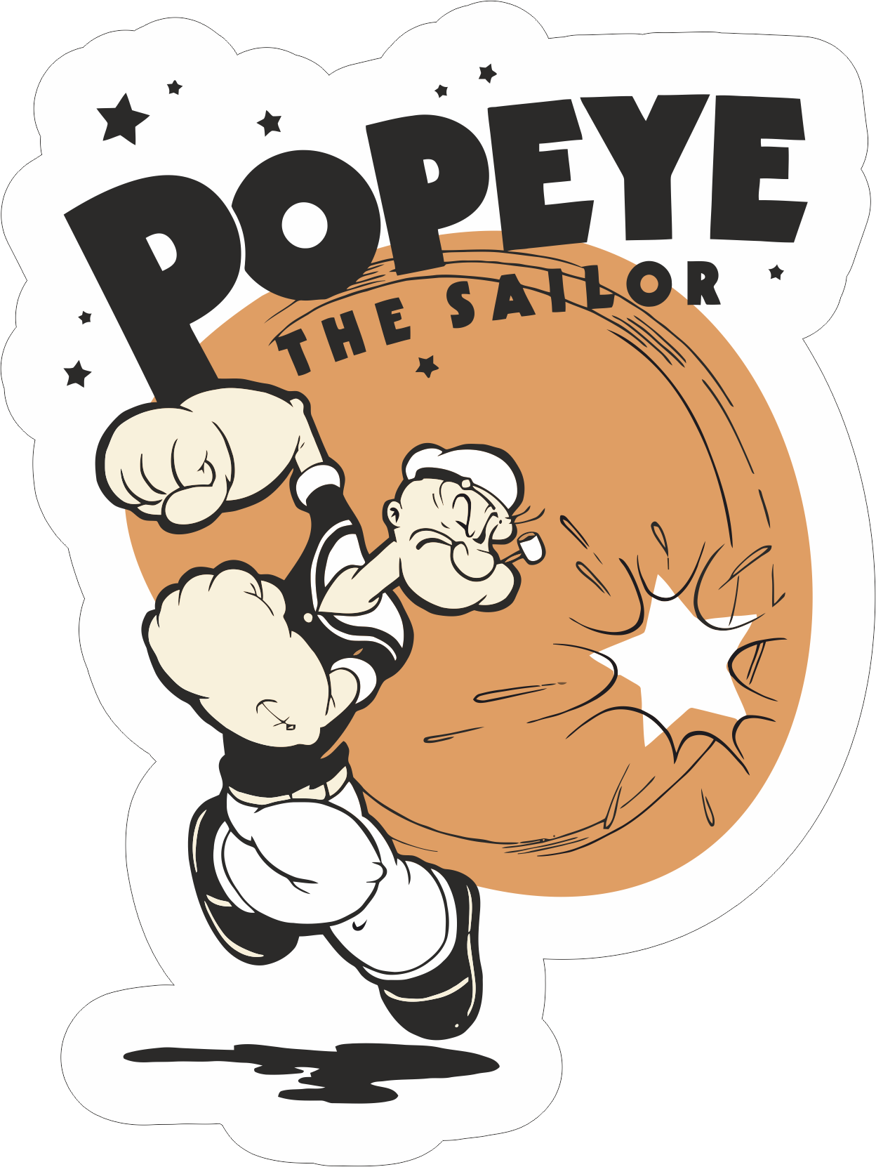 Popeye The Sailor Sticker - Popeye Volume 1 Dvd (1248x1662), Png Download