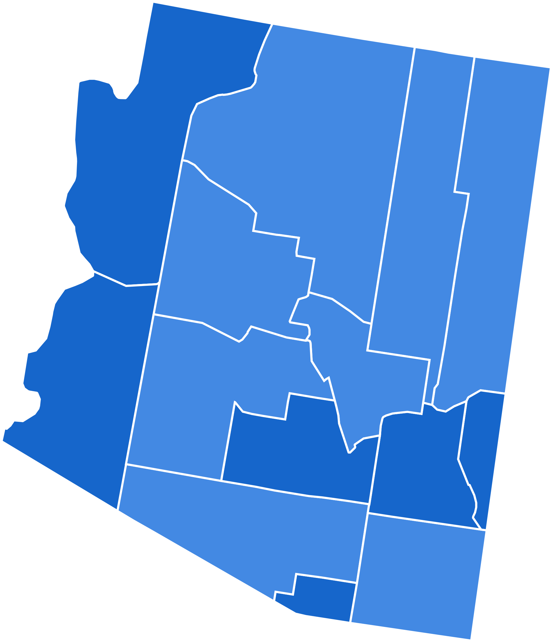 File Presidential Election Results Wikimedia Commons - 2018 Arizona Senate Race (2000x2331), Png Download