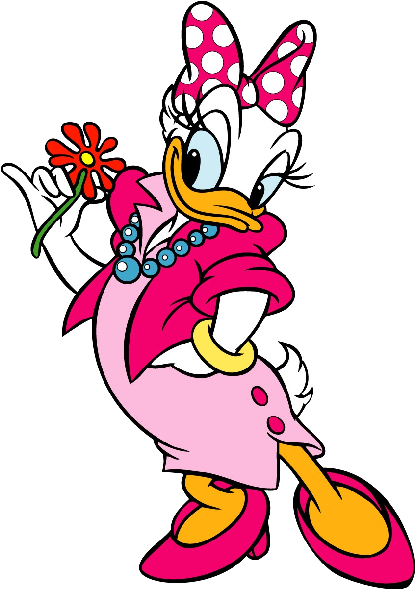 Daisy Duck Clip Art - Stickers Daisy Disney Png (600x600), Png Download