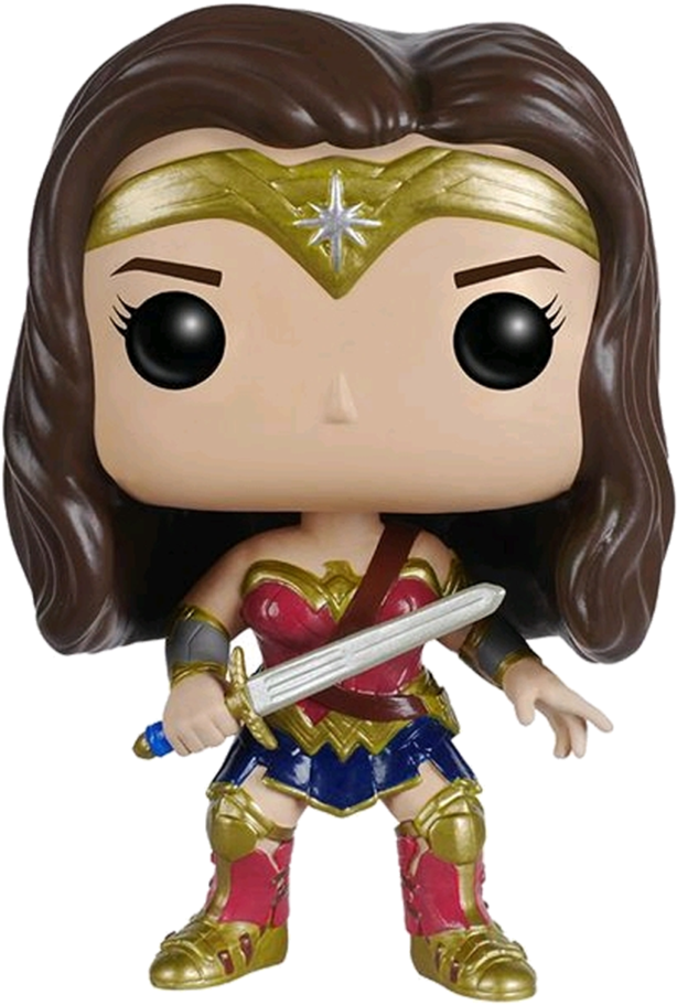 Batman V Superman - Wonder Woman Figurine Pop (1024x1024), Png Download