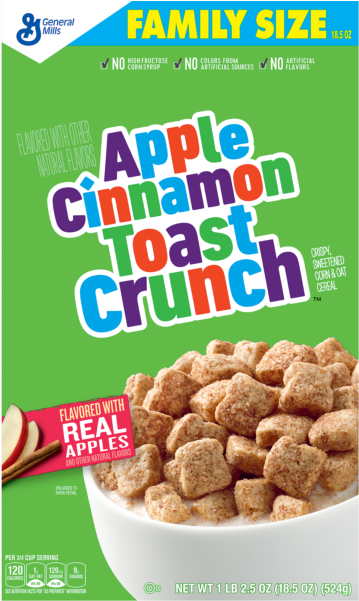 Apple Cinnamon Toast Crunch - Apple Cinnamon Toast Crunch Cereal (600x600), Png Download