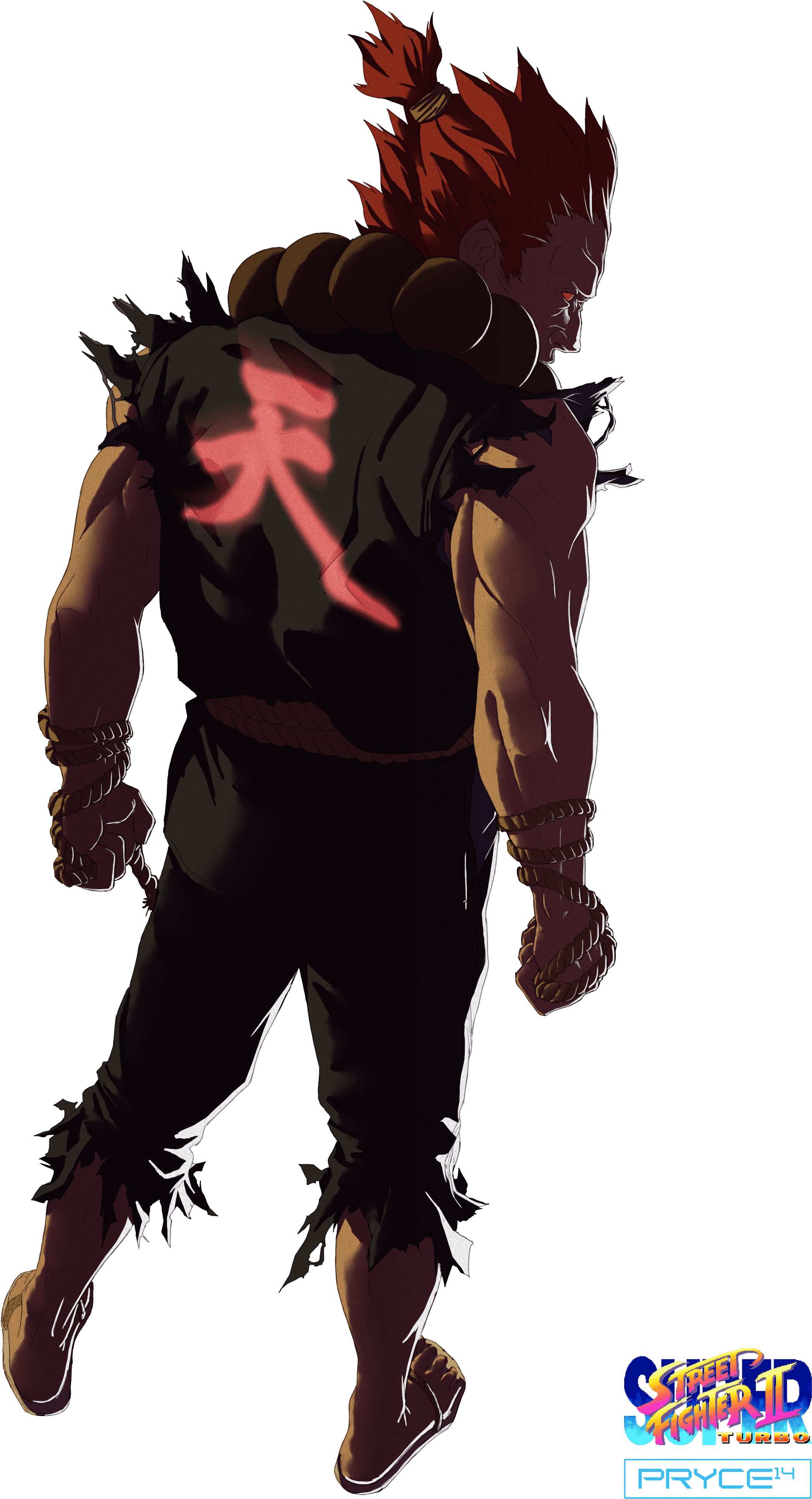 Akuma Street Fighter (2237x3927), Png Download