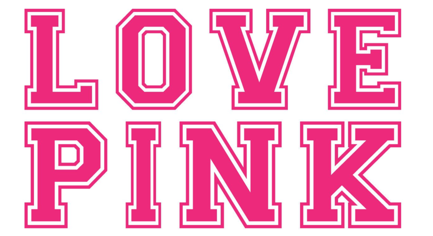 Pink Sticker Love Pink - Graphic Design (1024x1024), Png Download
