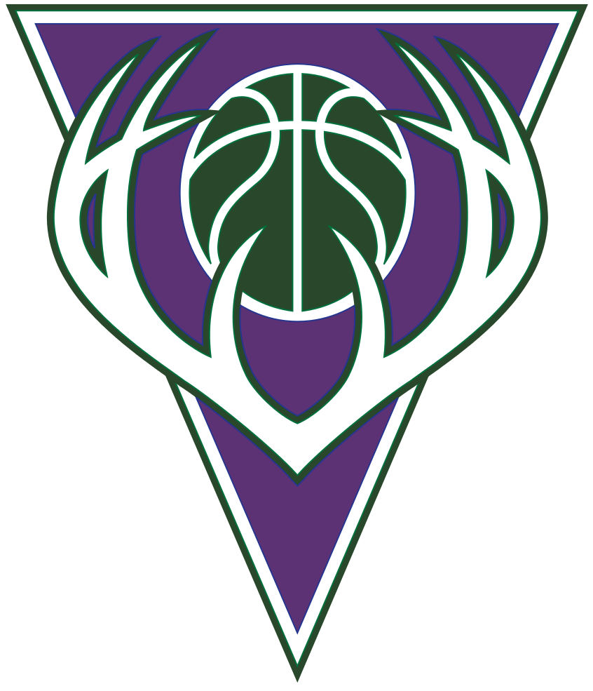 Milwaukee Bucks Alternate Logo 1993-2006 - Milwaukee Bucks Logo Purple (885x1024), Png Download