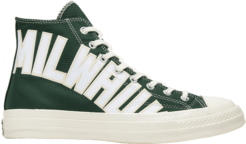 Chuck Taylor All Star High Premium 'milwaukee Bucks' - Basketball Shoe (1000x1000), Png Download