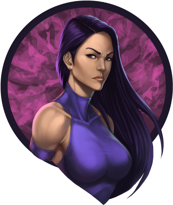 Psylocke By Arturo Z - Illustration (600x776), Png Download