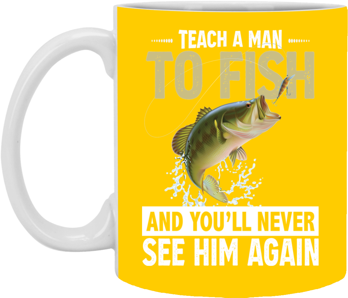 Teach A Man To Fish And You Will Never See Him Again - Catfish (1155x1155), Png Download