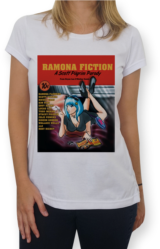 Camiseta Ramona Flowers Pulp Fiction De Gabriel Saintzna - Camiseta Apesar De Você (800x800), Png Download