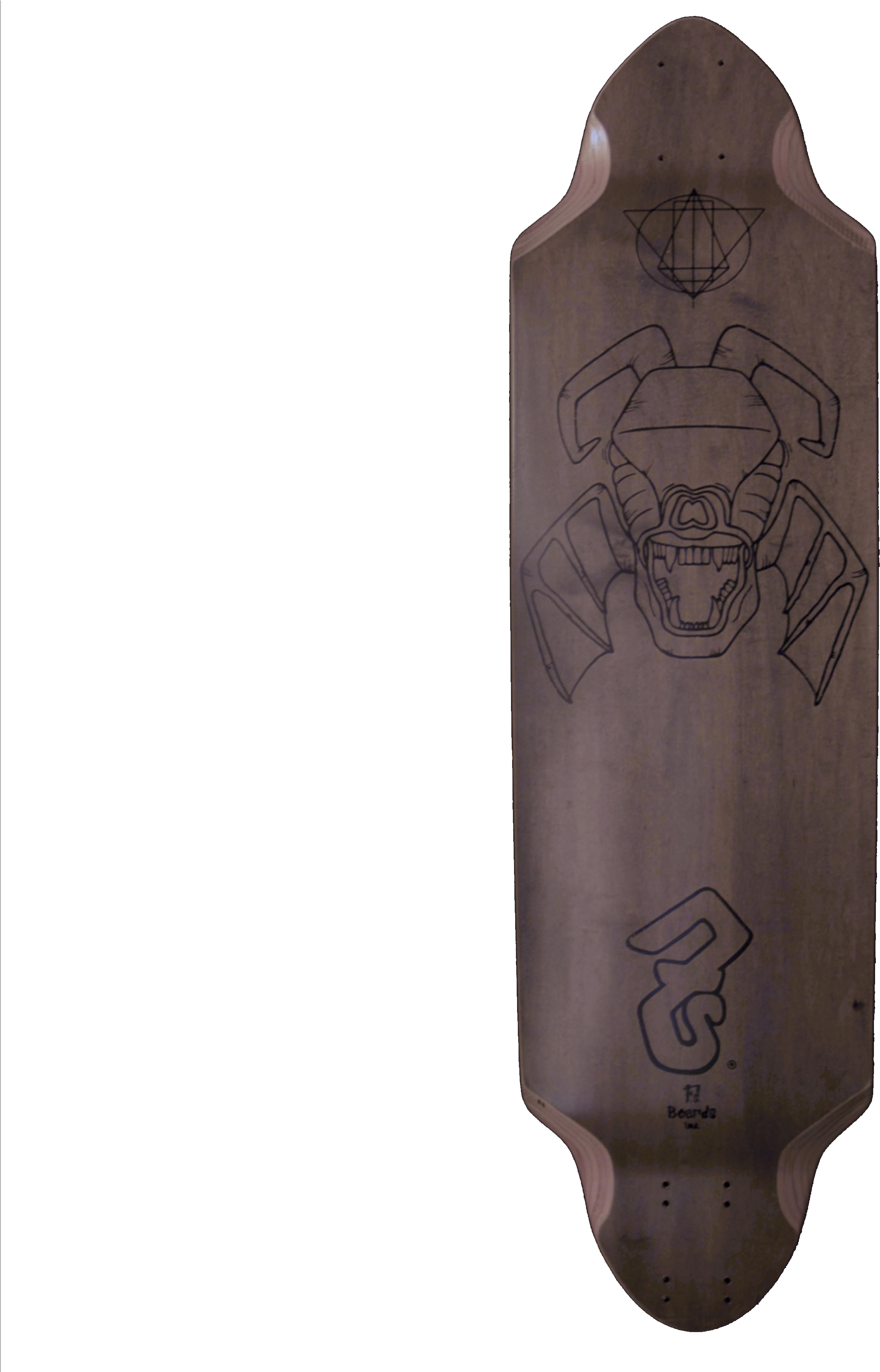 Skateboard Deck (3600x3600), Png Download