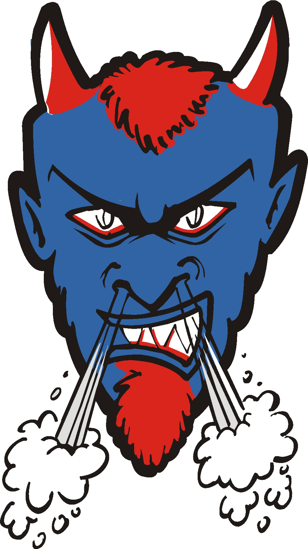 Devil Head Clip Art Hot Girls Wallpaper - Blue Devils Weiden Logo (985x1756), Png Download