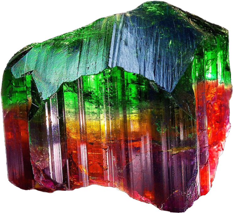 Multi-colored Tourmaline - Rainbow Tourmaline (880x806), Png Download
