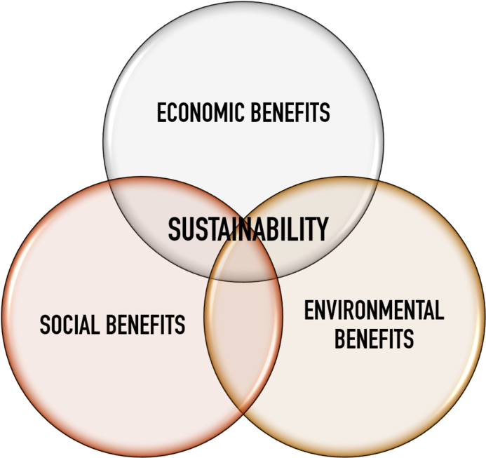 3 Pillars Of Sustaibility (1000x666), Png Download