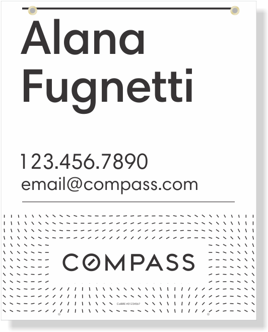 Compass Real Estate Group Sign Panels-30x24 Ds1 - Urban Compass (800x680), Png Download