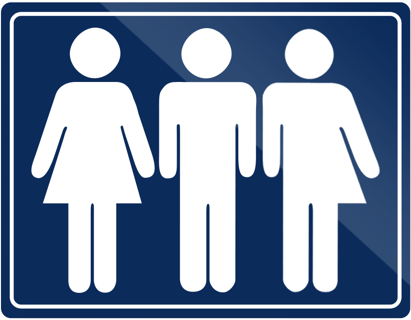 Transgender Bathroom Guidance To Be Revoked - Restroom Sign (1280x720), Png Download