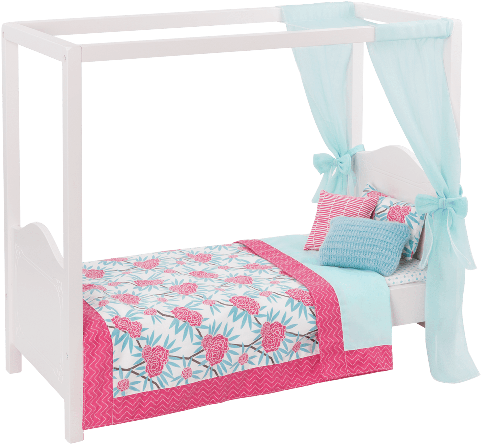 My Sweet Canopy Bed Blue And Pink - Our Generation My Sweet Canopy Bed Blue (1050x1050), Png Download