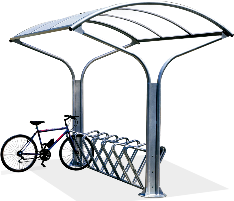 Rastrelliera Per Biciclette Con Copertura (1250x700), Png Download