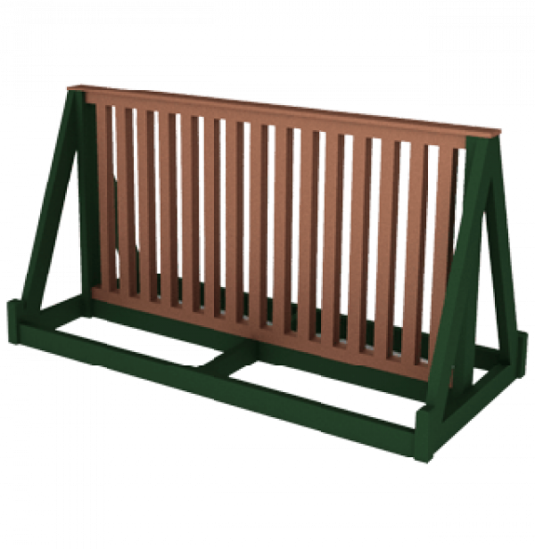 Recycled Plastic Bike Rack - Bench (600x616), Png Download