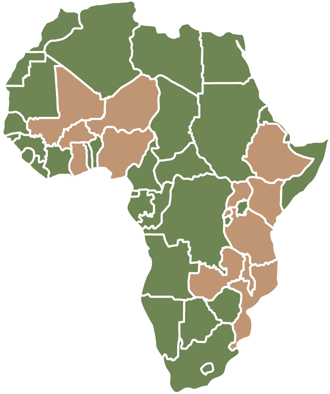 Africa Map - Map Of Africa With South Africa (667x796), Png Download