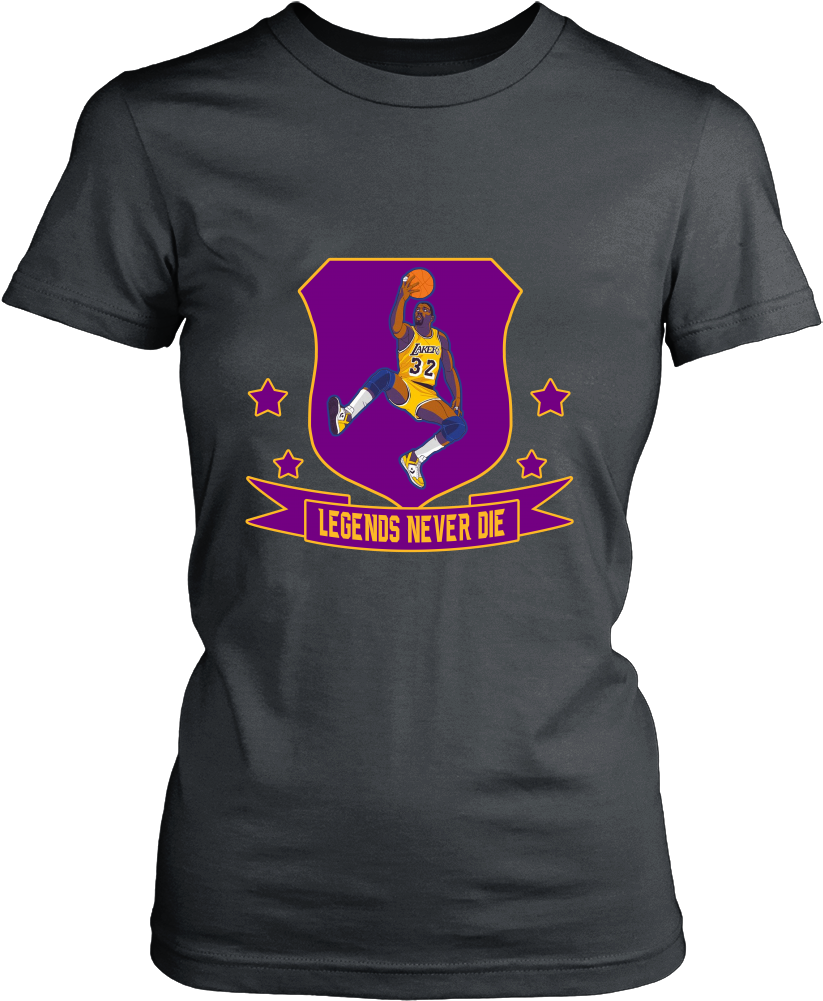 Magic Johnson "legends Never Die" Women's Shirt - Shirt (1000x1000), Png Download