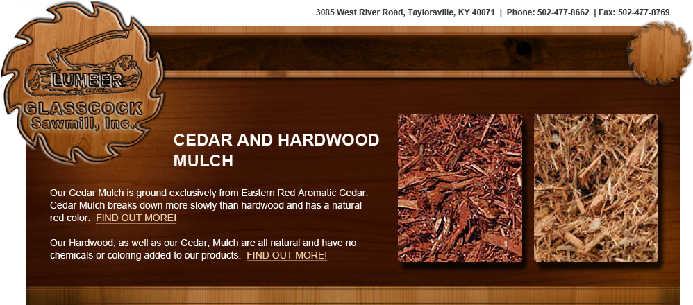 Glasscock Sawmill, Inc - Red Cedar Wood Mulch (998x440), Png Download