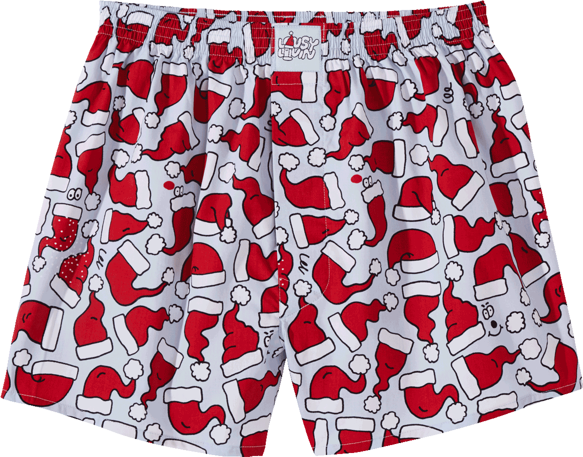 Lousy Livin Boxershorts Santa Hats - Lousy Livin (1200x1590), Png Download