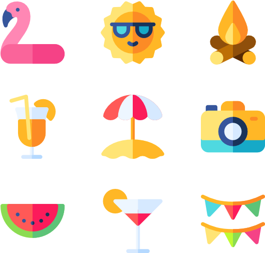 Summer Party (600x564), Png Download