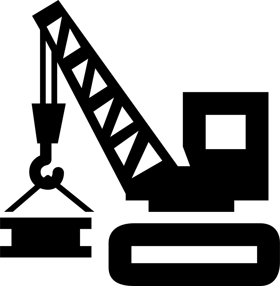 Crane Clipart Construction Logo - Construction Materials Icon Png (958x980), Png Download