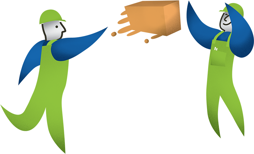 Warehouse Clipart Warehouse Operation - Warehouse Worker Png Animated (900x627), Png Download