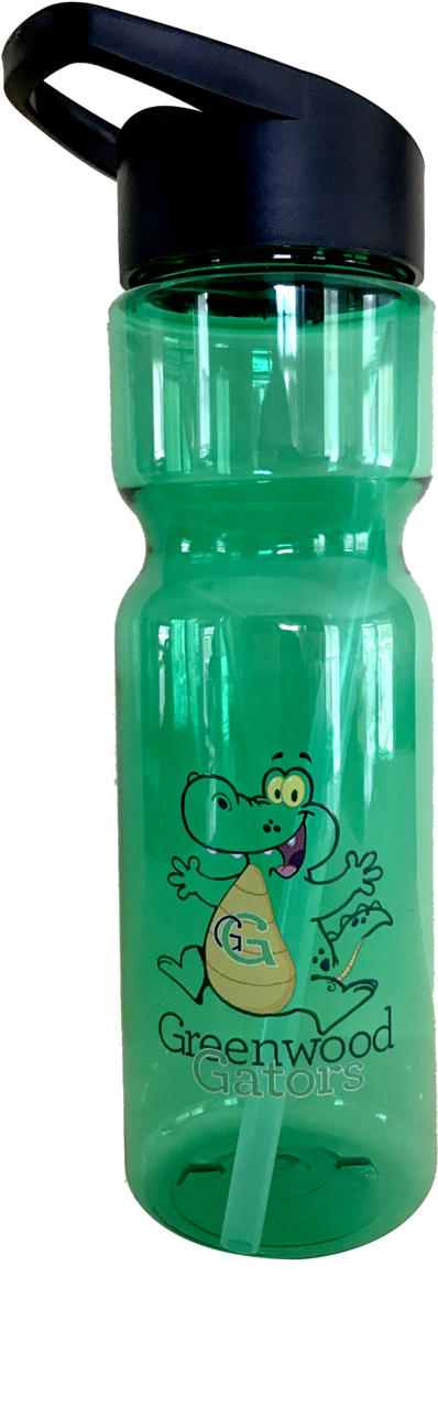Greenwood Gators Water Bottle (1000x1333), Png Download