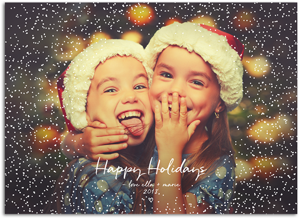Snowy Holiday From $2 - Christmas Card Ideas Twins (630x630), Png Download