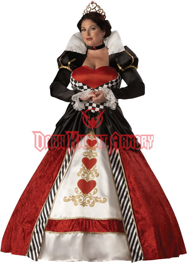 Queen Of Hearts Women's Costume - Alice The Wonderland Costumes (864x864), Png Download