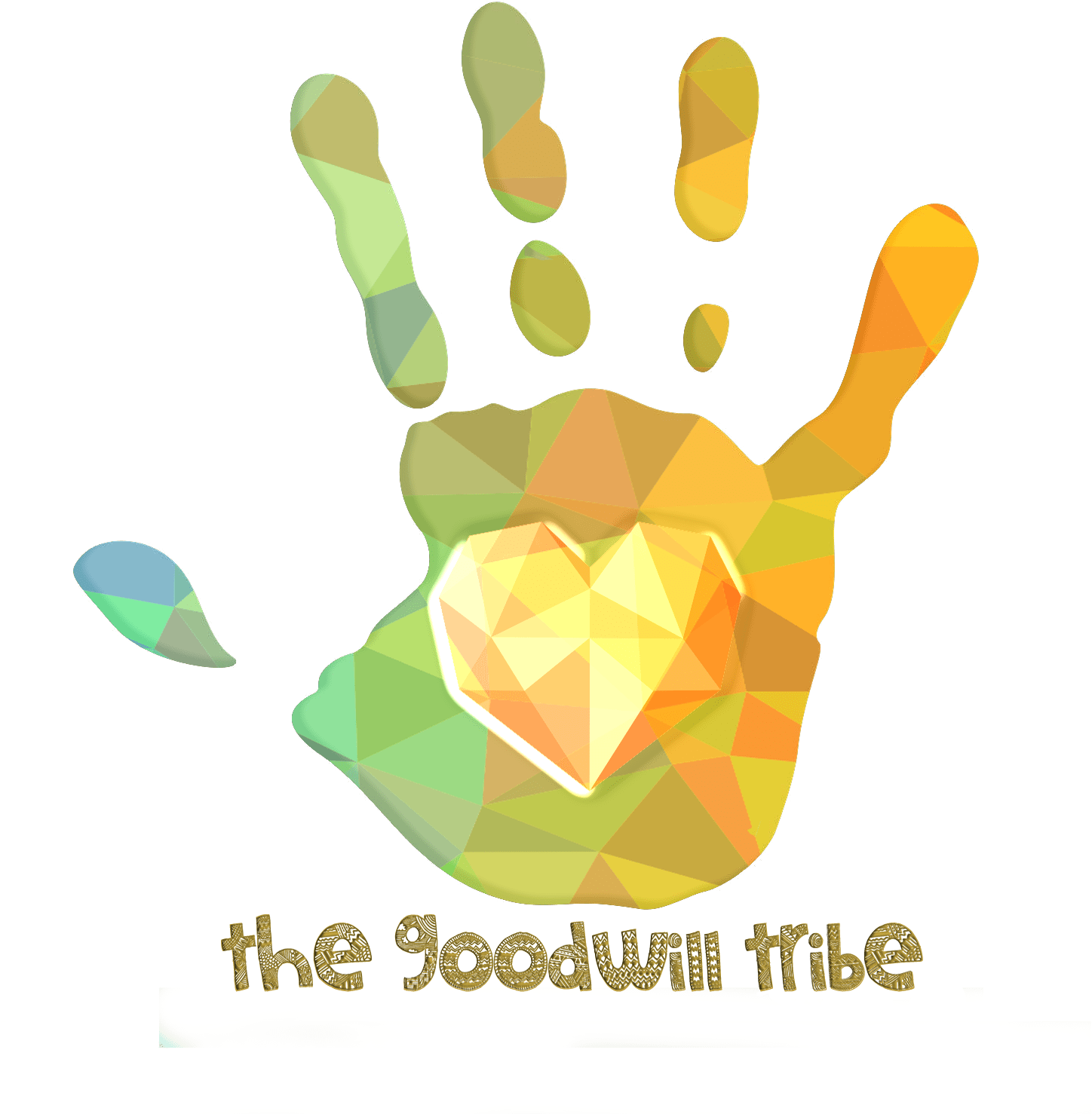 Goodwill Tribe - Mão Stencil (1500x1500), Png Download