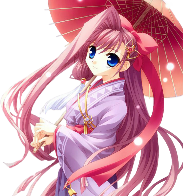 Kawaii Deshou - Cherry Blossom Cute Anime (595x640), Png Download